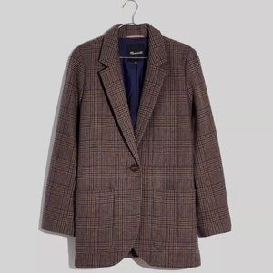 NWT Madewell Larsen plaid blazer 🌟